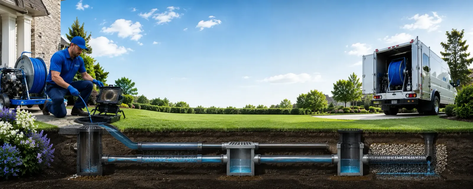 Outdoor drain cleaning information for Cross Lanes, WV